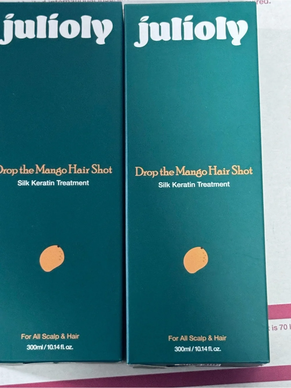 Julioly Drop the Mango Hair Shot - Teal Silk Keratin Treatment
